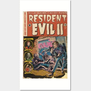 Resident Evil 2 fan art Comic book cover Posters and Art